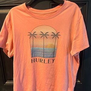 Hurley Coral Sunset Graphic Tee
